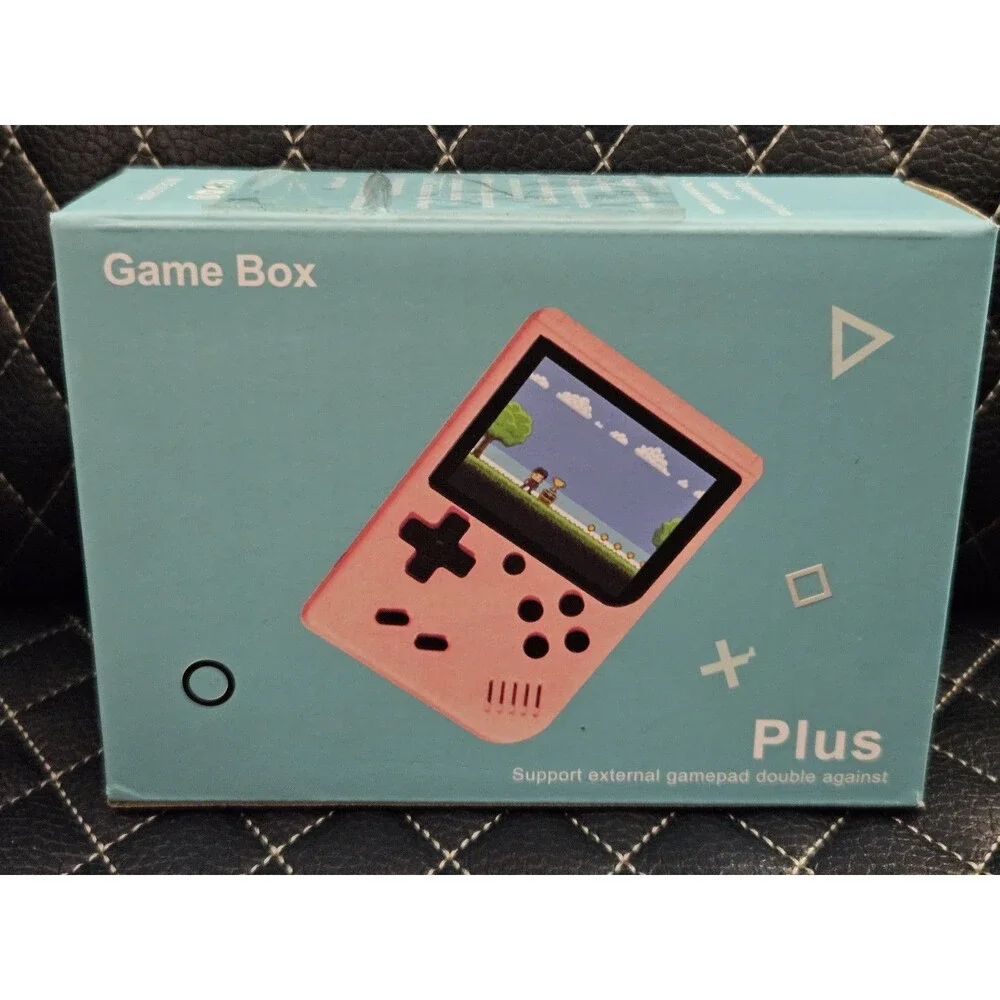 Game Box Plus Handheld Console – Retro Gaming System w/ Preloaded Games - Green